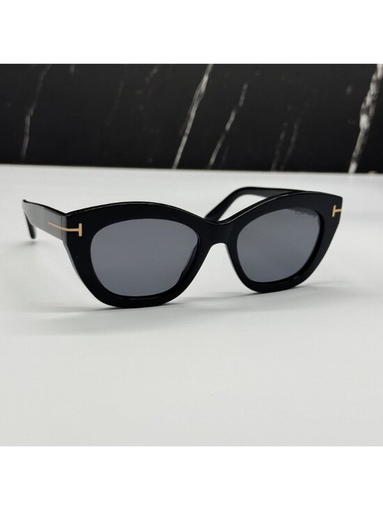 NEW TOM FORD LINDA-02 TF1285 01D BLACK/GRAY WOMEN POLARIZED SUNGLASSES FT1285 01 main image 6